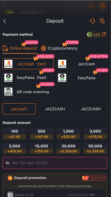 JK667 Game deposit